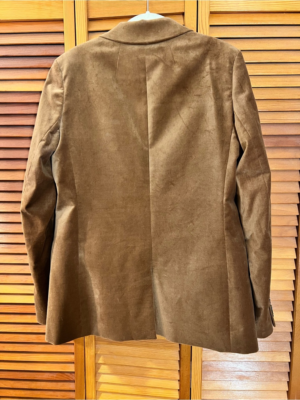 J.Crew Women's Willa Brown Velvet Single-Button Blazer Size 12T - Picture 6 of 7